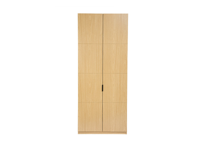 Armoire dressing avec penderie finition bois ch&ecirc;ne L90 cm GARENCE