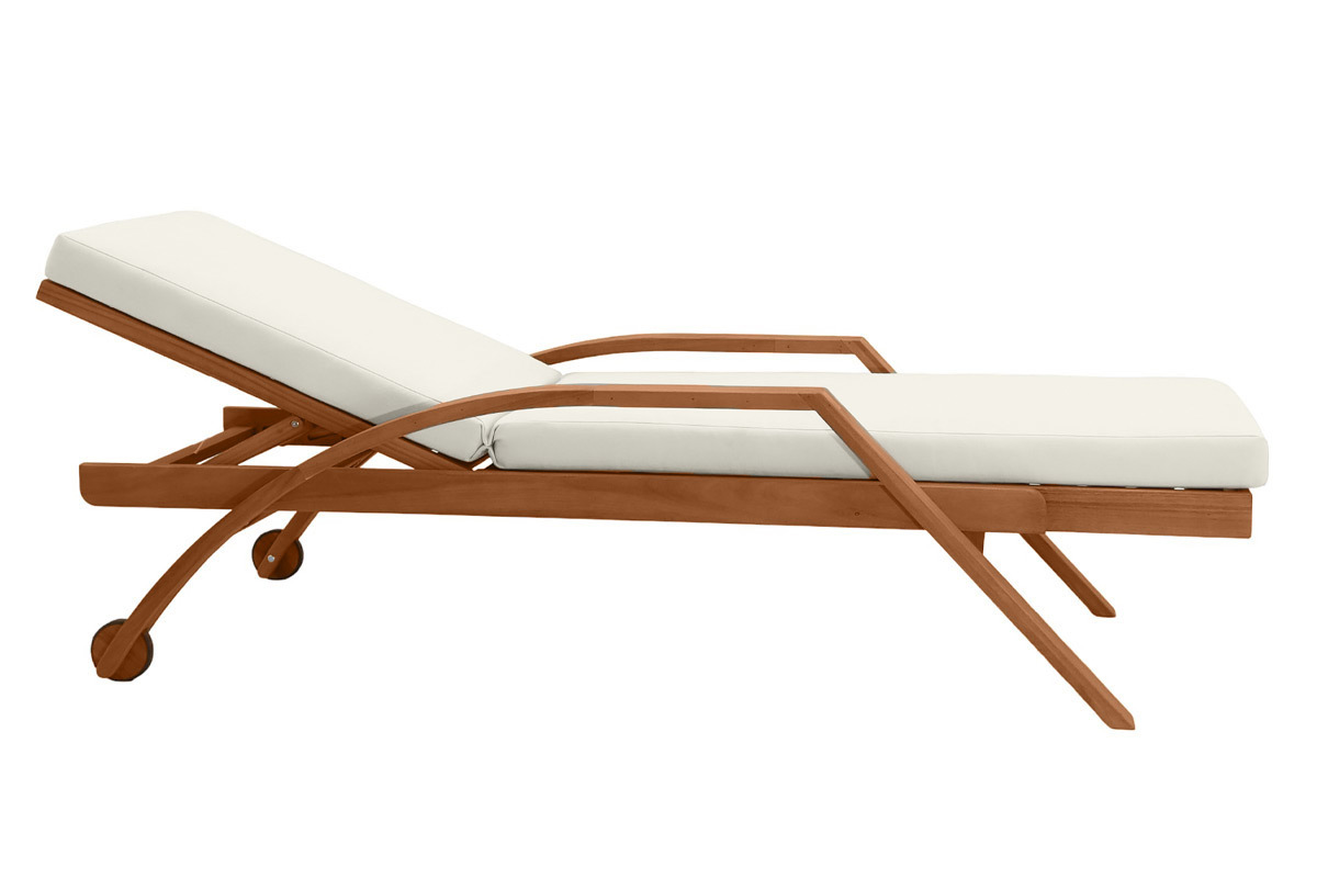 Bain de soleil �cru et bois massif MALAGA