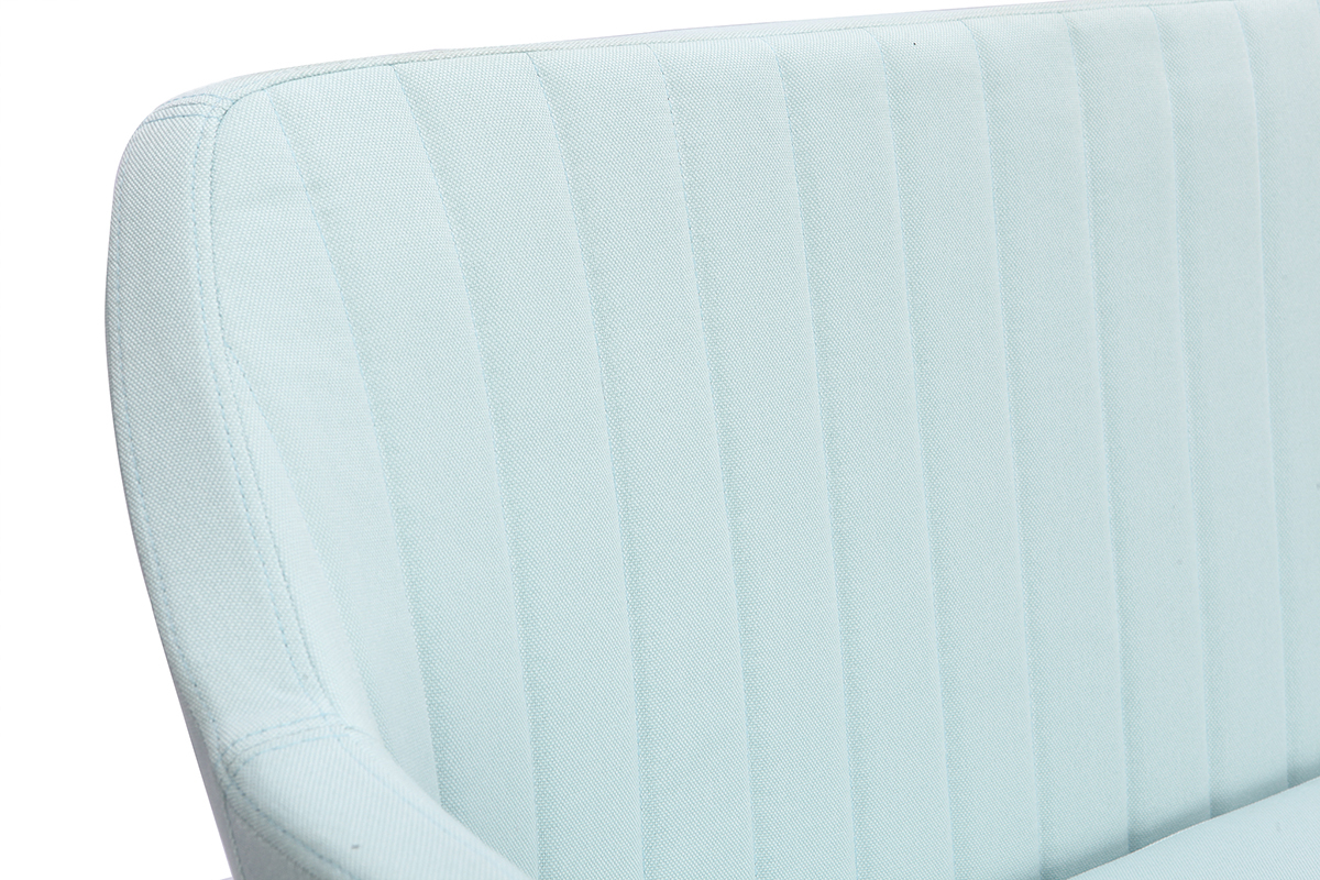 Banquette scandinave 2 places menthe � l'eau ALEYNA