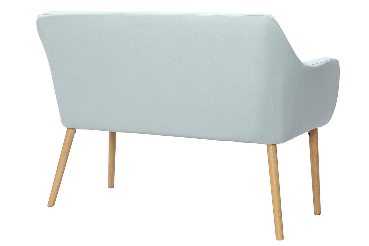 Banquette scandinave 2 places menthe � l'eau ALEYNA