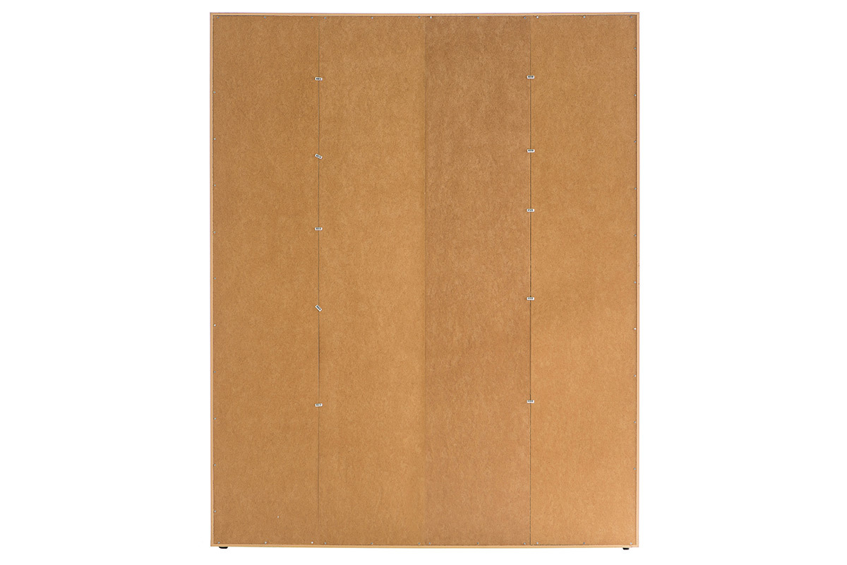 Biblioth�que design finition bois clair ch�ne L149 cm RYTHM