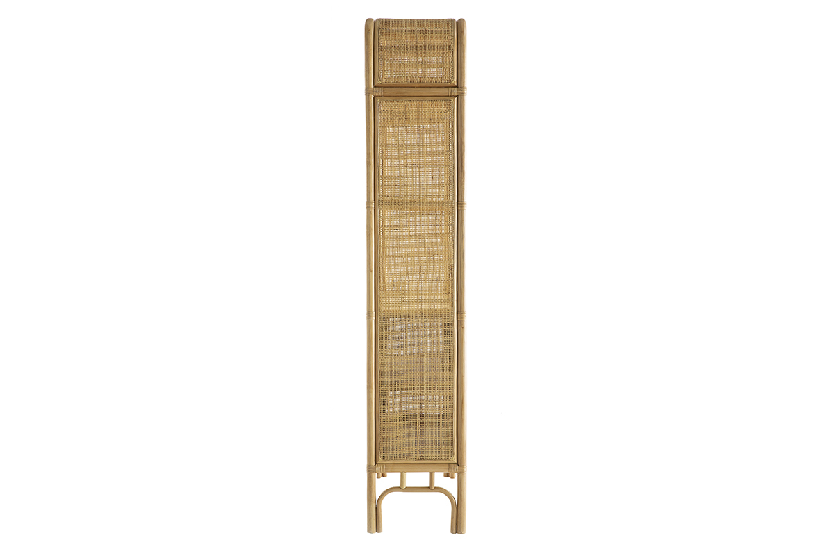 Biblioth�que vintage en rotin naturel L80 cm GALON