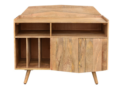 Buffet meuble de rangement vinyles en bois manguier massif L105 cm MATAHARI