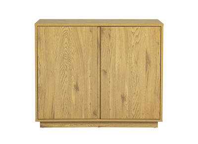 Buffet scandinave finition bois clair ch&ecirc;ne 2 portes L90 cm MILLOR