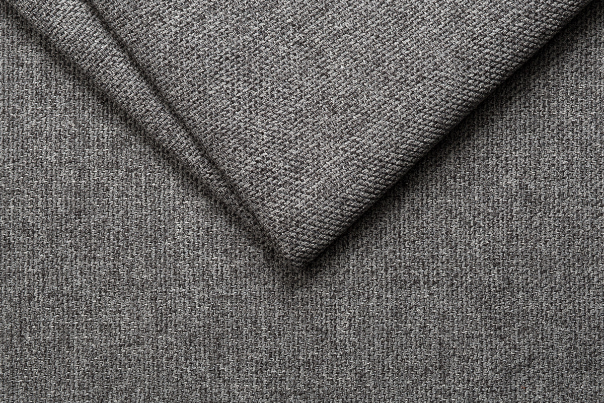 Canap� scandinave 3 places en tissu gris anthracite et bois clair CREEP