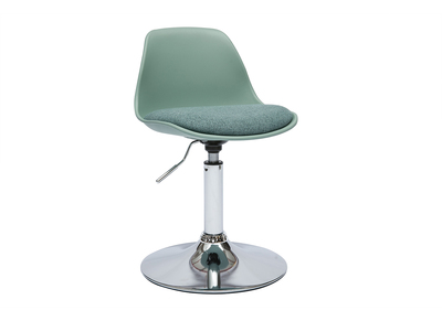 Chaise de bureau design enfant vert de gris STEEVY