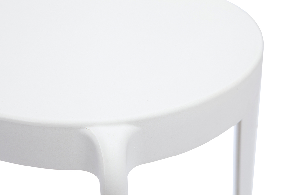 Chaises design blanches empilables int�rieur - ext�rieur (lot de 2) RIOS