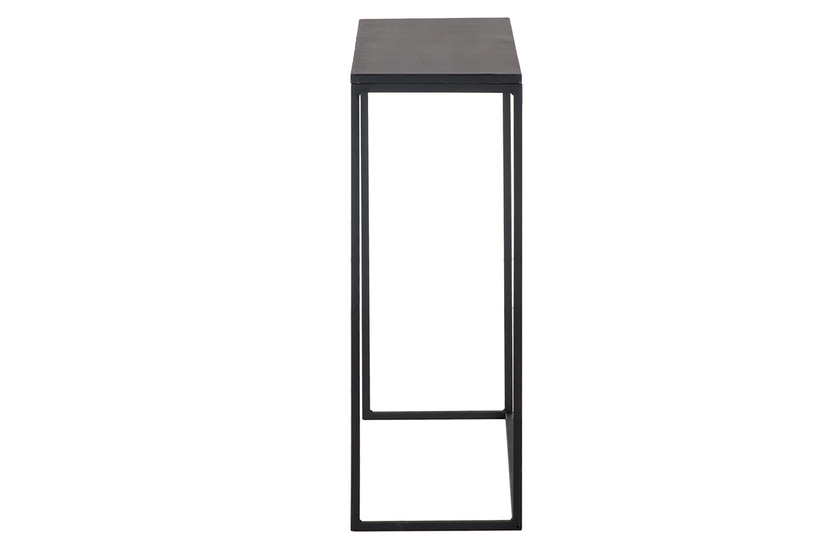 Console industrielle en m�tal noir L100 cm KARL