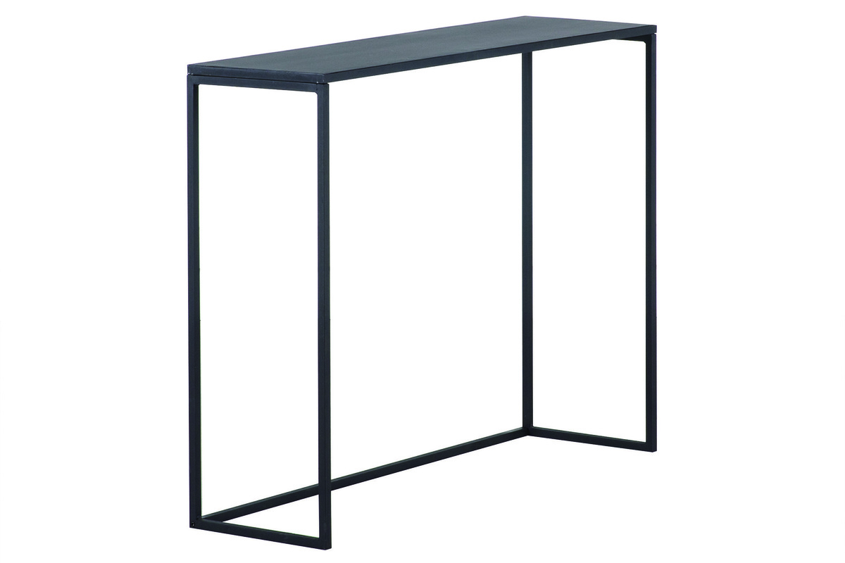 Console industrielle en m�tal noir L100 cm KARL