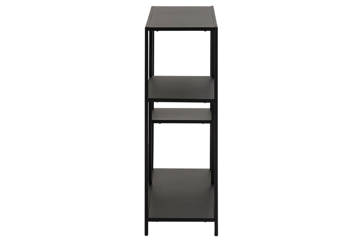 Console ouverte design en m�tal noir L80 cm PODIUM
