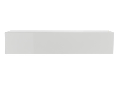 &Eacute;l&eacute;ment mural TV horizontal blanc laqu&eacute; brillant L137.5 cm ETERNEL