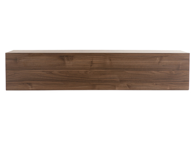 &Eacute;l&eacute;ment mural TV horizontal finition bois fonc&eacute; noyer L137.5 cm ETERNEL