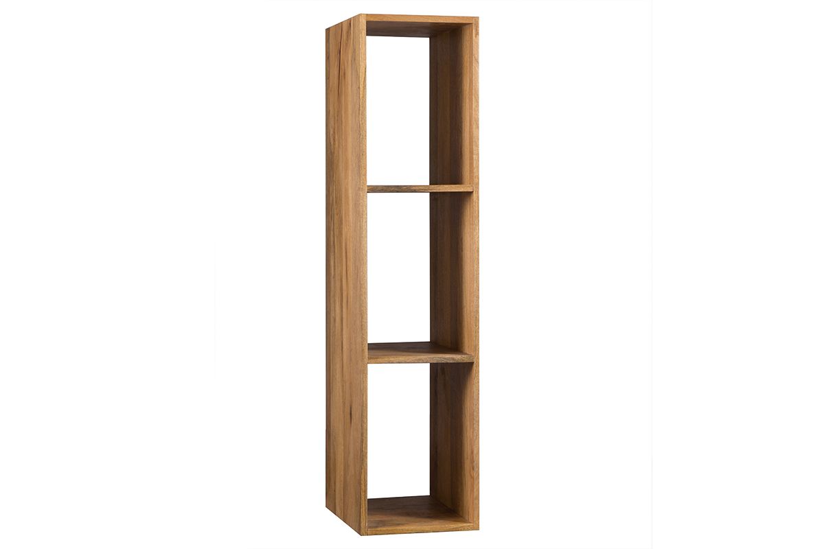 �tag�re murale industrielle en bois manguier massif L28 cm YPSTER