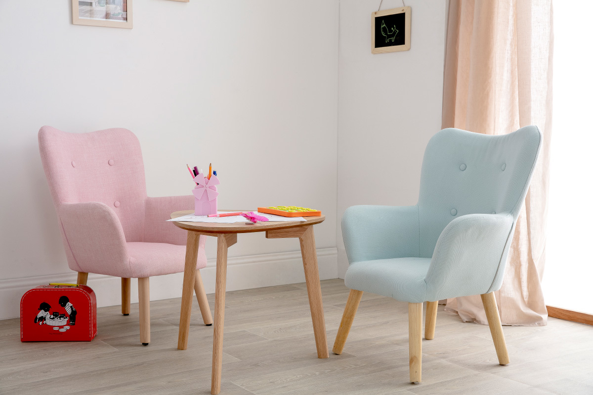 Fauteuil enfant design menthe � l'eau  BABY BRISTOL