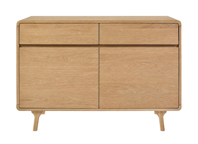 Meuble de salle de bain en bois ch&ecirc;ne massif L120 cm ESTEBAN