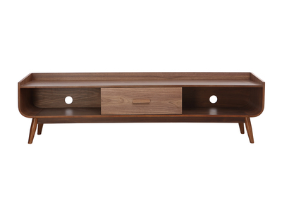 Meuble TV vintage bois noyer L180 cm HALLEN