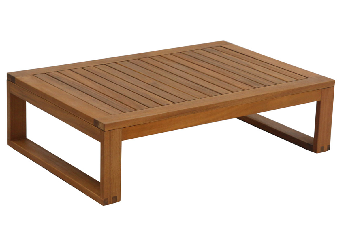 Salon de jardin d'angle 6-8 places en bois massif avec coussins d�houssables beige naturel SALSA