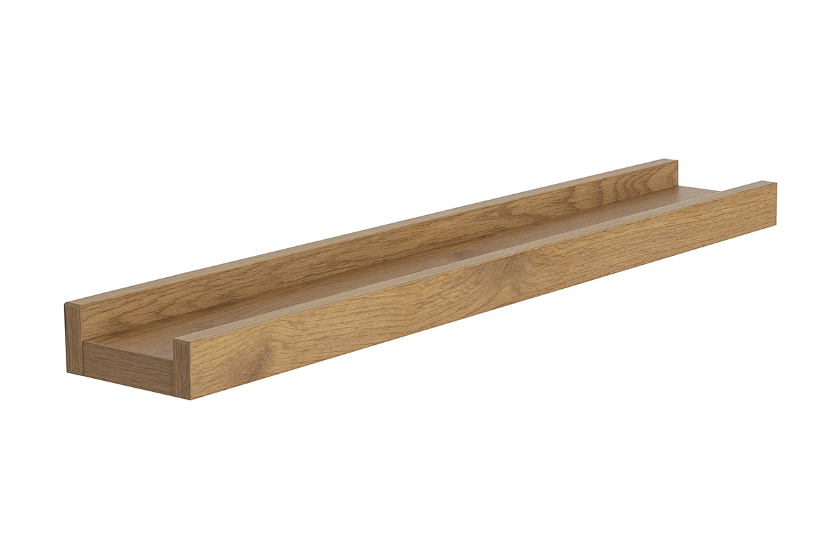 Support mural ALTA� en bois clair, vue lat�rale.