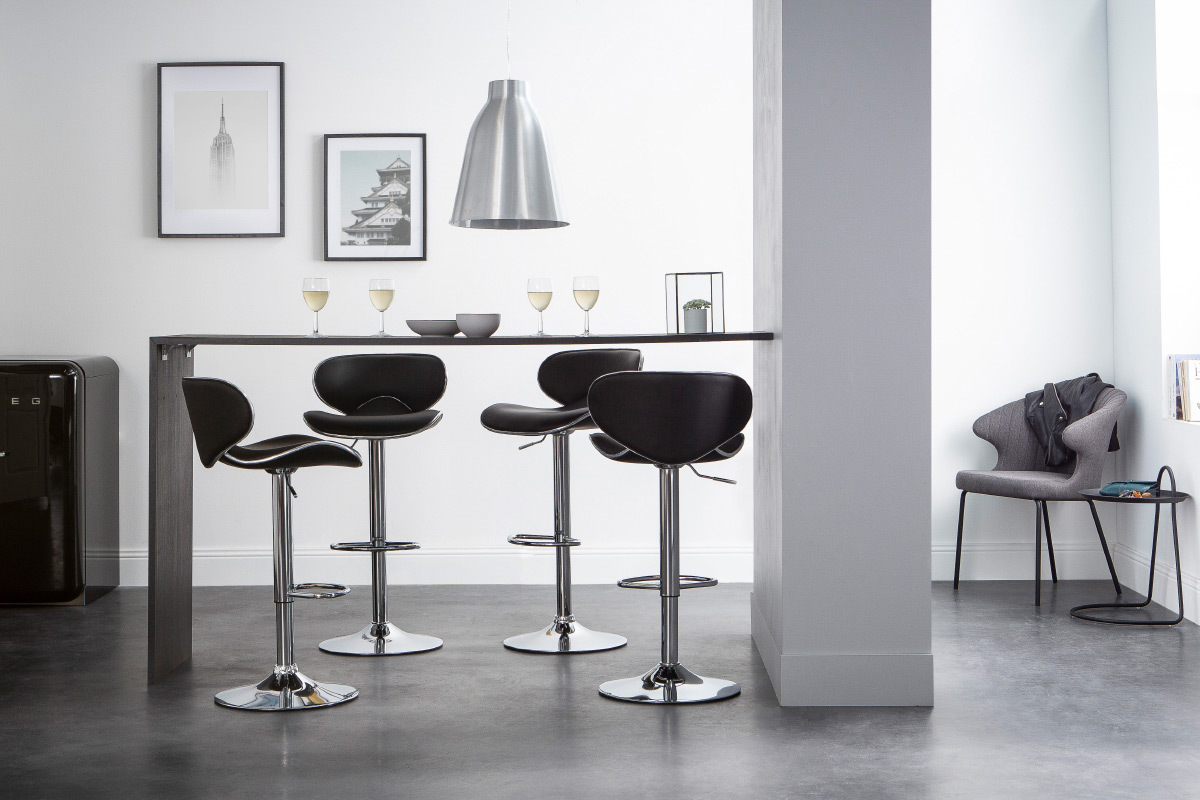 Suspension design en m�tal acier gris chrom� D40 cm COROLA L