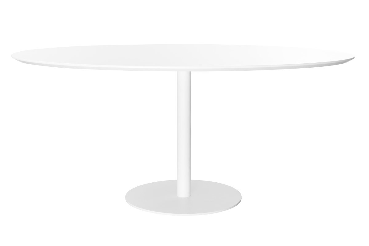 Table � manger design blanche ovale L170 cm HALIA