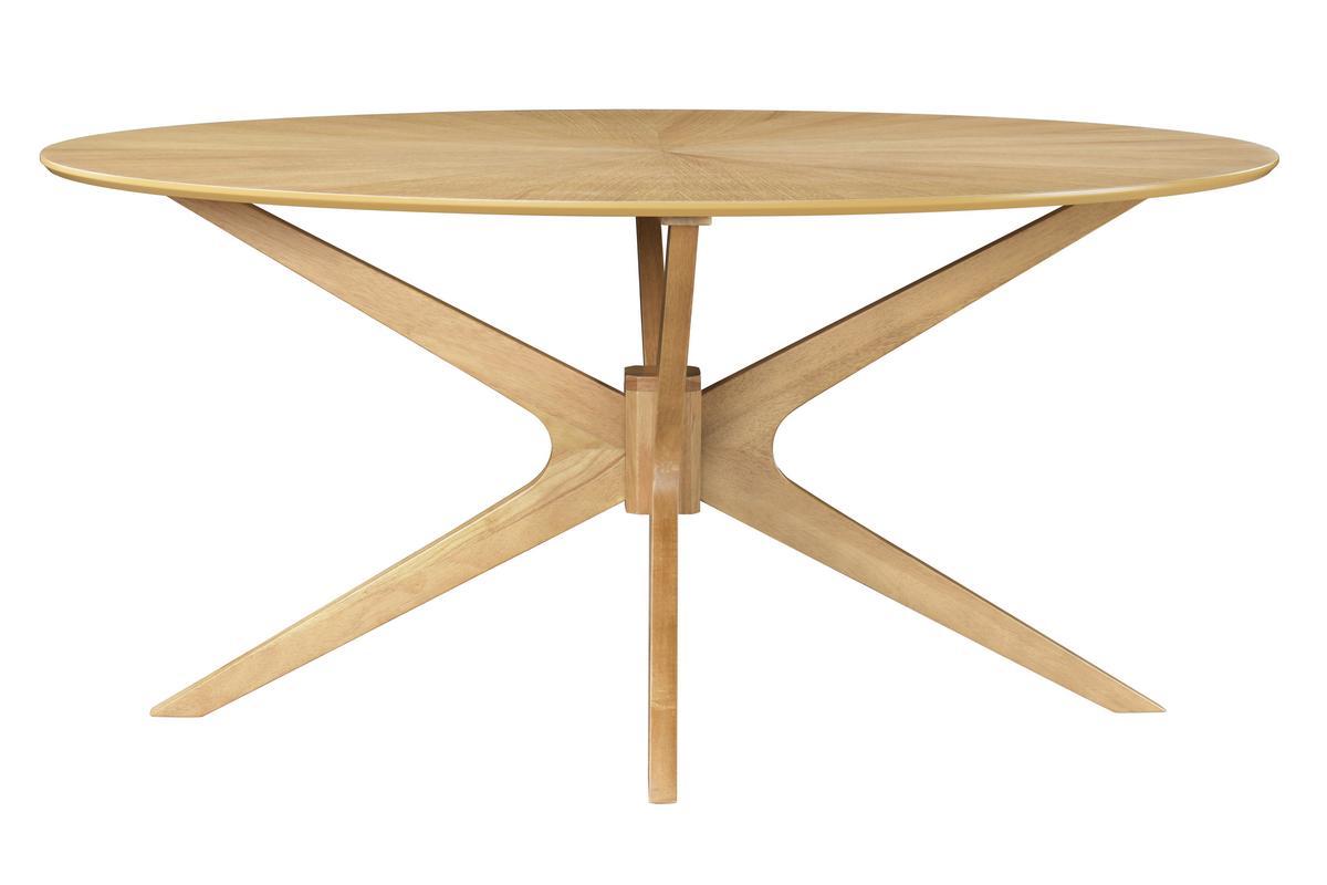 Table � manger design ovale ch�ne L160 cm DIELLI