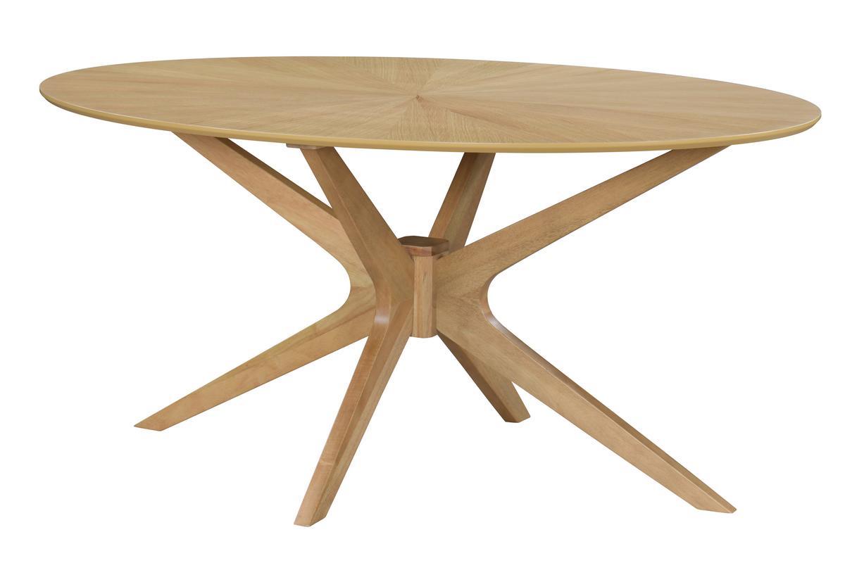 Table � manger design ovale ch�ne L160 cm DIELLI