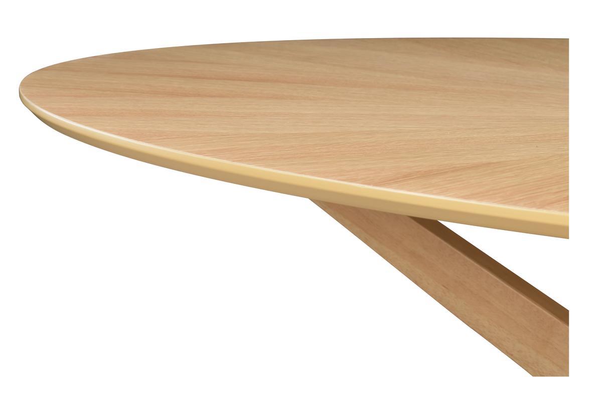 Table � manger design ovale ch�ne L160 cm DIELLI