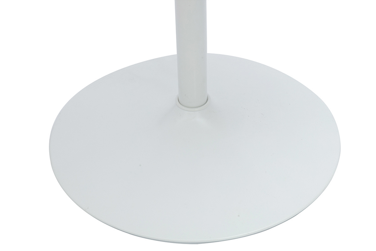 Table � manger design ronde blanche D90 cm CALISTA