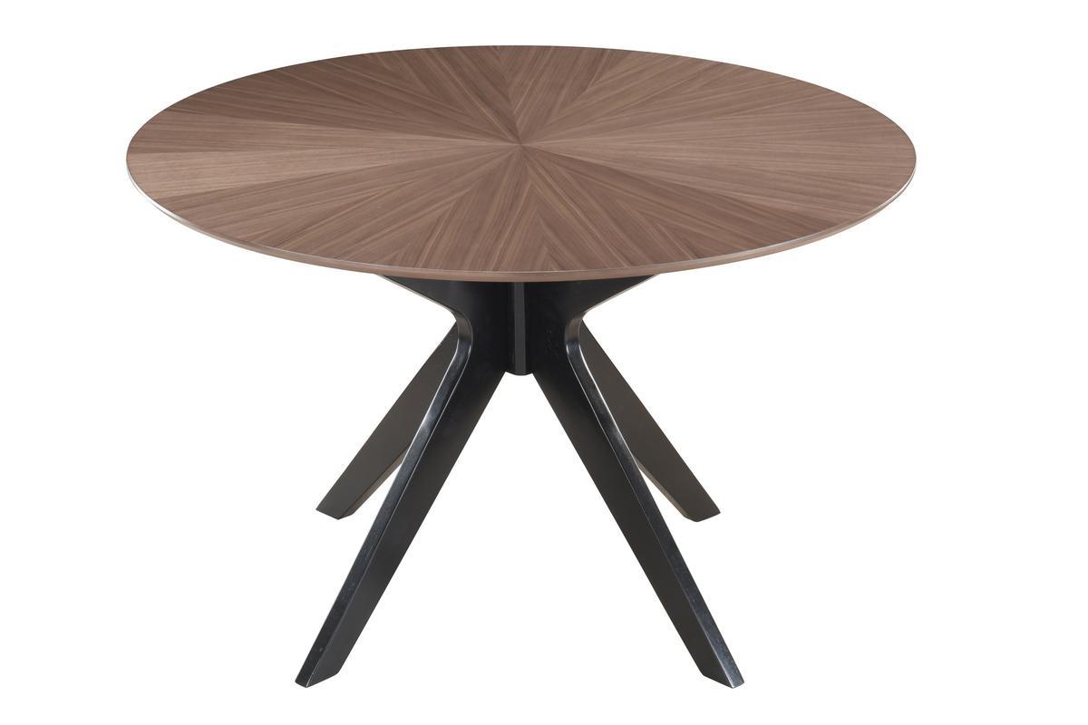 Table � manger design ronde noyer D120 cm DIELLI