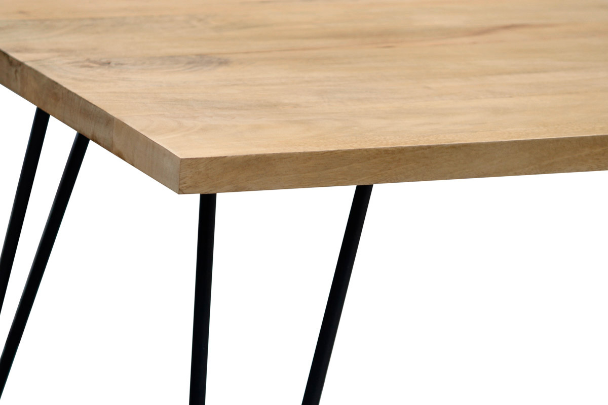 Table � manger en bois manguier massif L160 cm VIBES