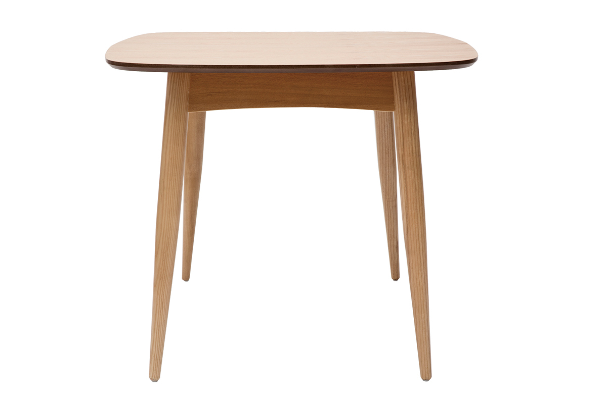 Table � manger extensible carr�e en bois clair L90-130 cm NORDECO
