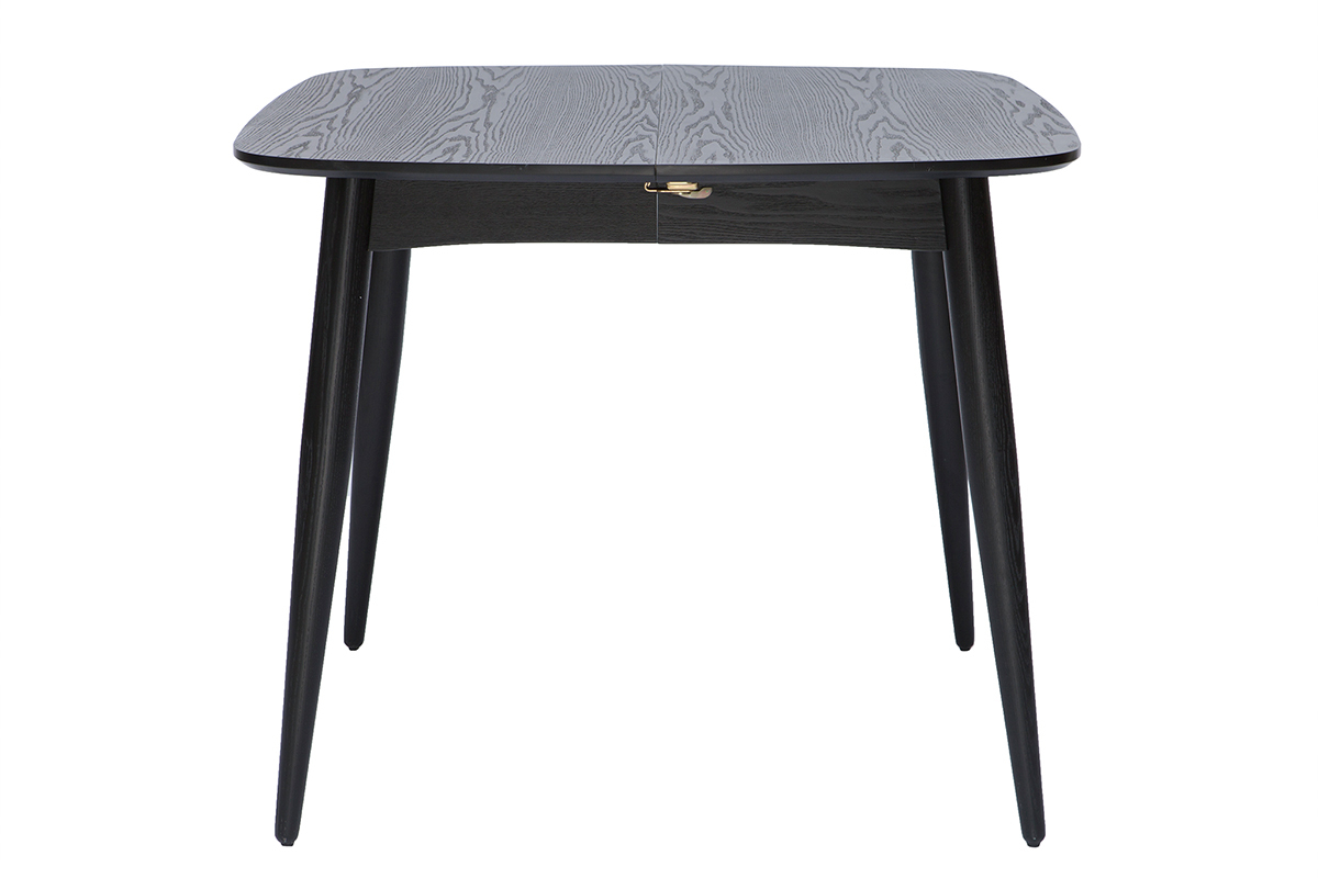 Table � manger extensible noire NORDECO vue de face