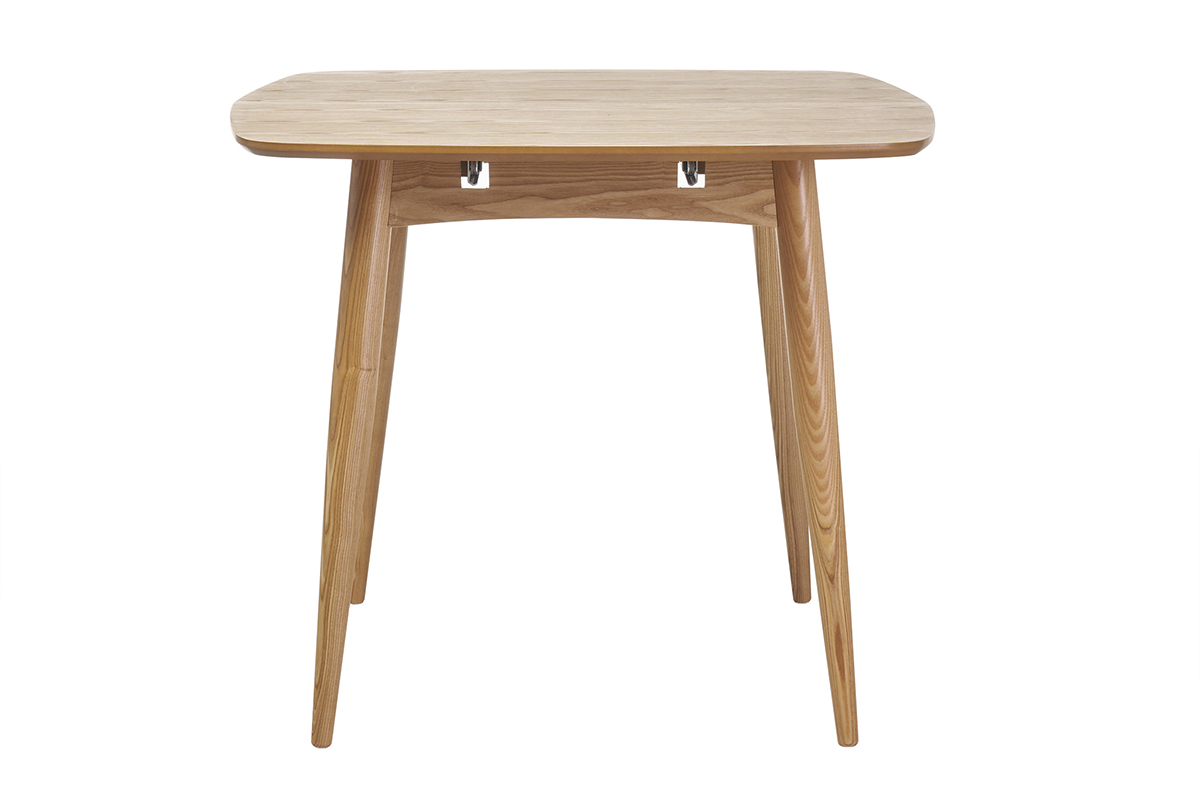 Table � manger extensible rectangulaire en bois clair L130-160 cm NORDECO