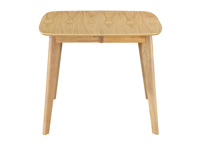 Table &agrave; manger extensible scandinave carr&eacute;e placage ch&ecirc;ne L90-130 cm LEENA
