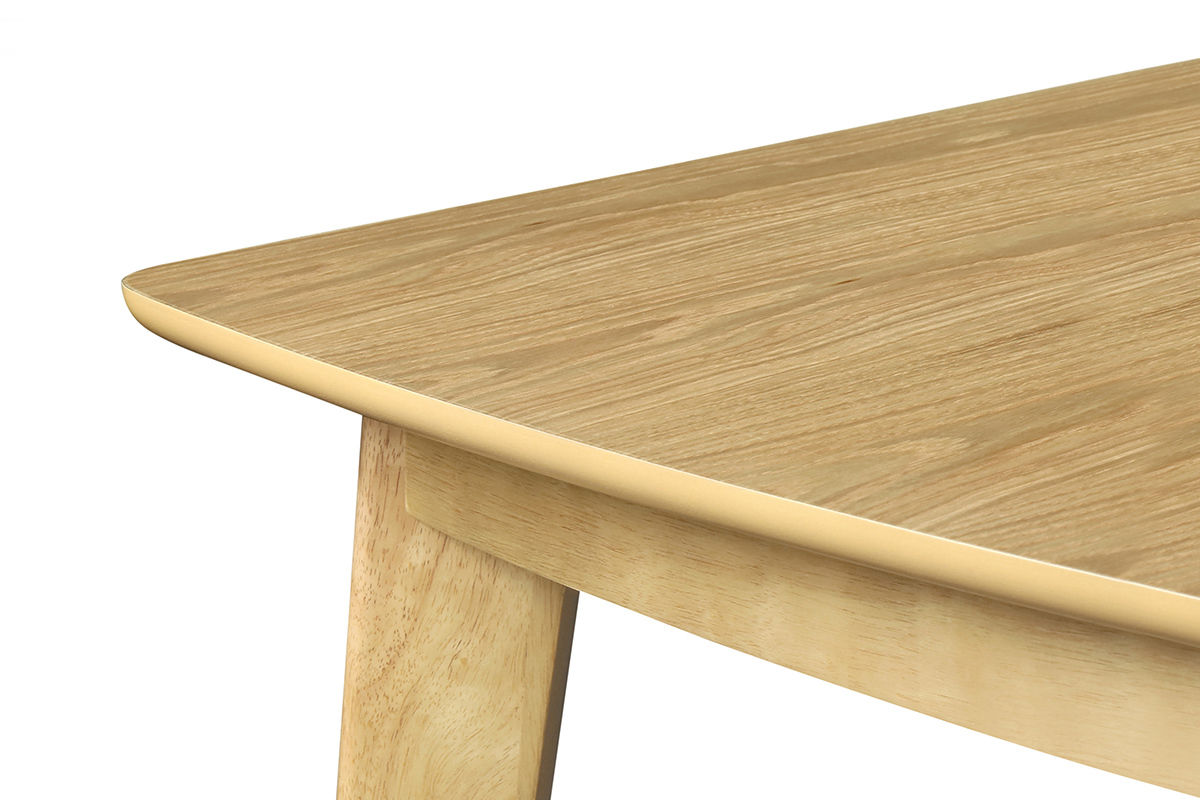 Table � manger extensible scandinave en bois clair L150-200 LEENA