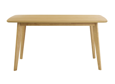 Table &agrave; manger rectangulaire scandinave bois clair ch&ecirc;ne L150 cm LEENA