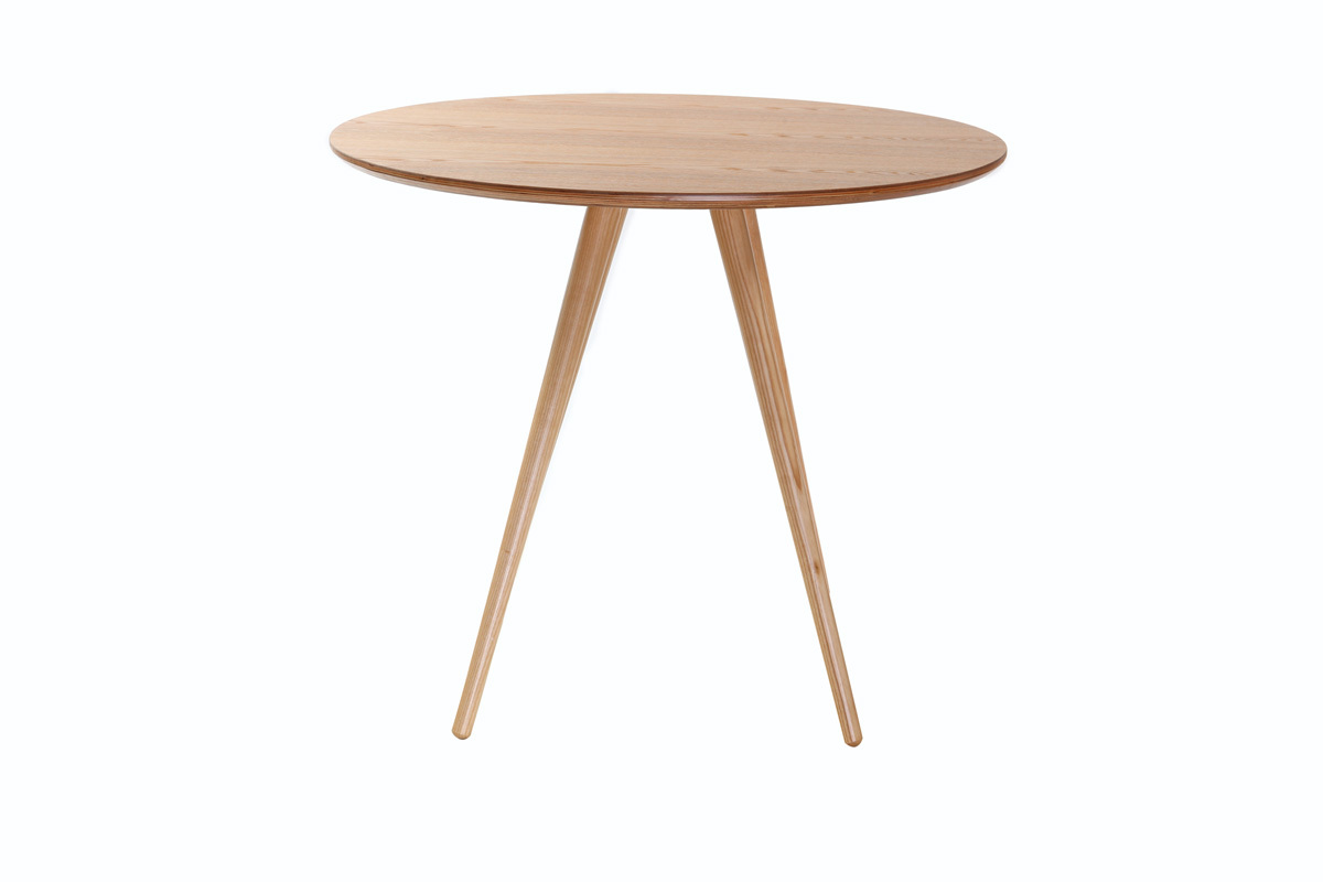Table � manger ronde bois clair D90 cm ARTIK