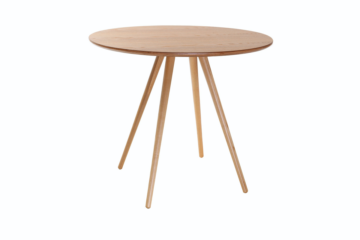 Table � manger ronde bois clair D90 cm ARTIK