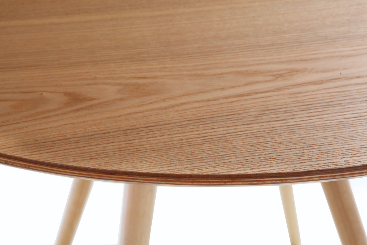 Table � manger ronde bois clair D90 cm ARTIK