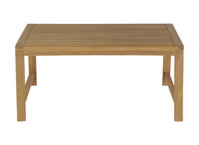 Table basse de jardin rectangulaire en bois teck massif L100 cm SUNDA