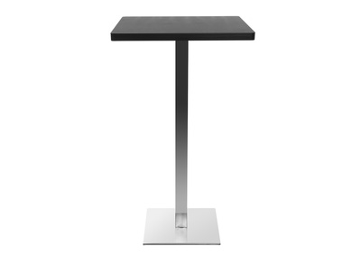 Table de bar design carr&eacute;e noire L60 cm JORY