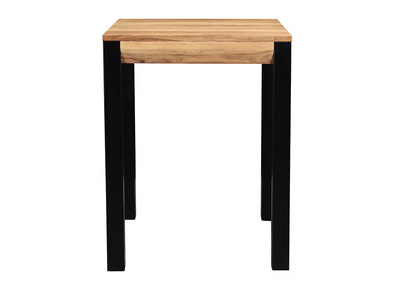 Table de bar extensible en bois massif et m&eacute;tal L80-135 cm TRAP