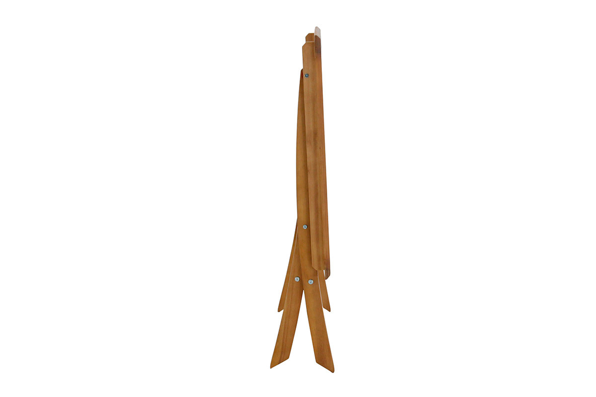 Table de jardin carr�e pliante en bois massif L70 cm FUEGO