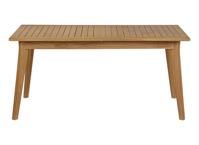 Table de jardin extensible en bois teck massif L160-210 cm LOMBOK