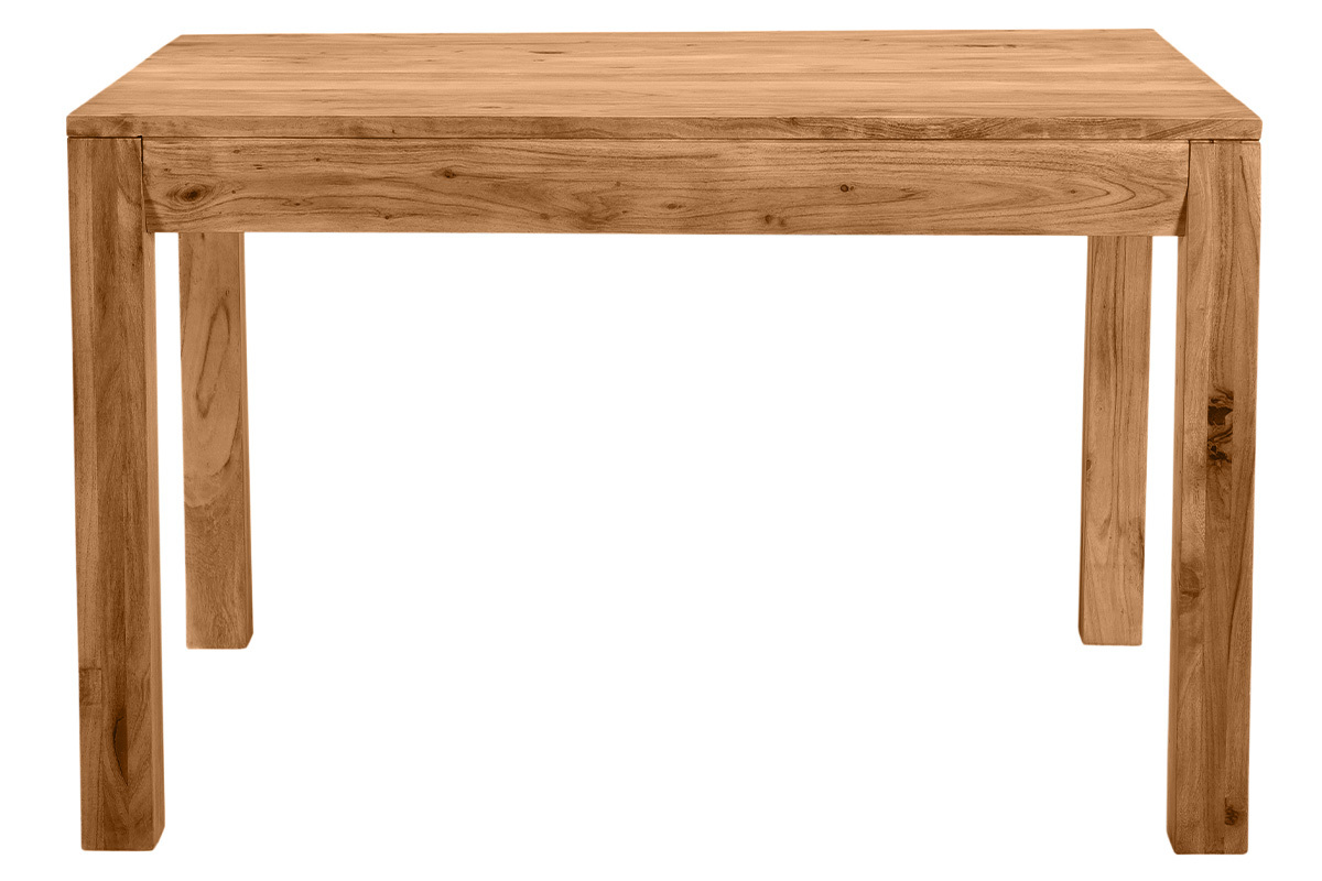 Table extensible rallonges int�gr�es rectangulaire en bois massif L120-210 cm BALTO