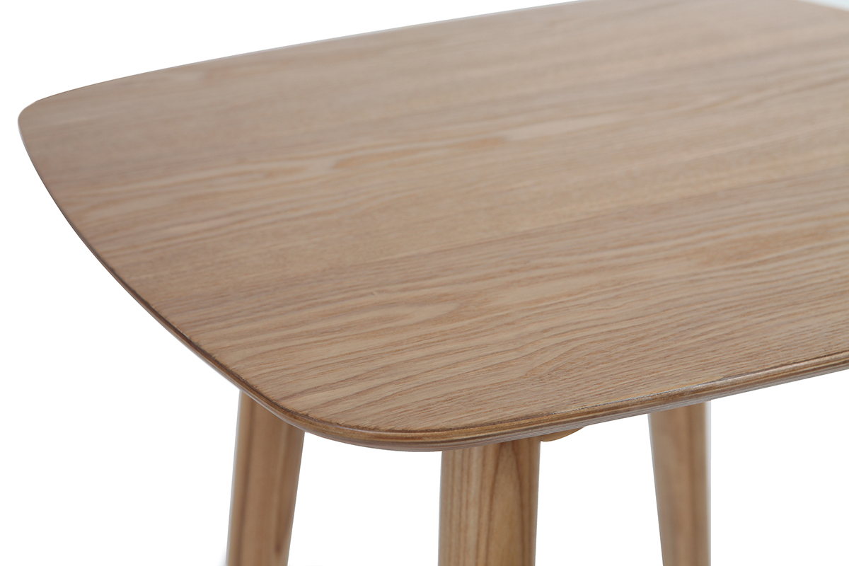 Table haute carr�e fr�ne scandinave L60 cm BALTIK
