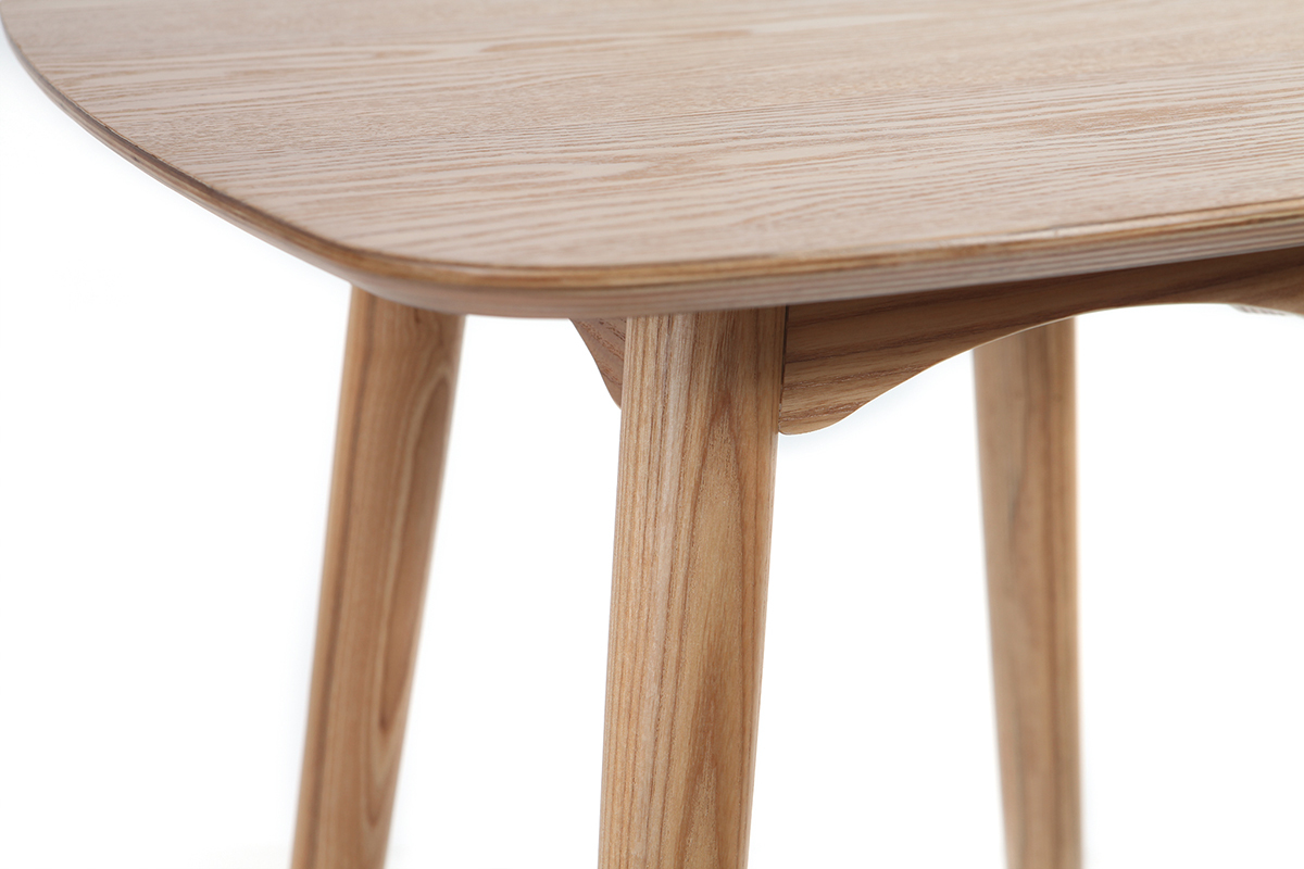Table haute carr�e fr�ne scandinave L60 cm BALTIK