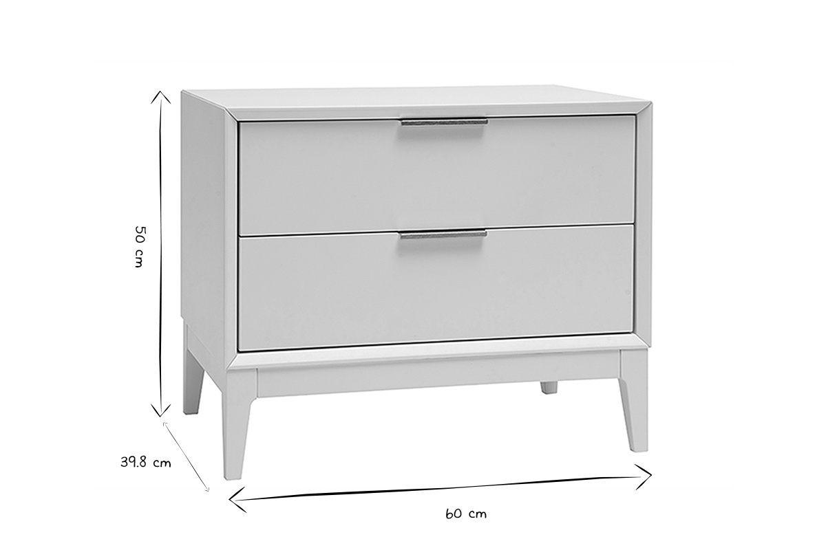 Tables de chevet rose et m�tal dor� avec rangements (lot de 2) GIANA
