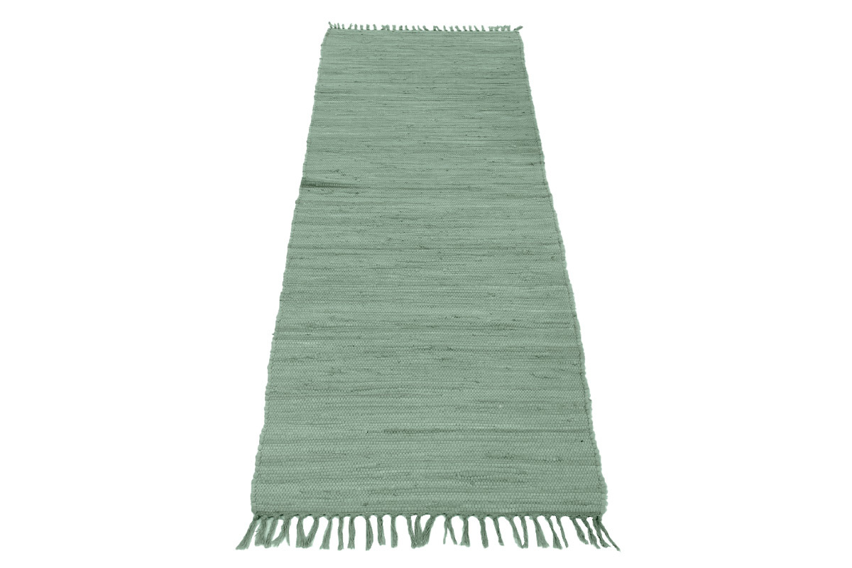 Tapis de couloir vert c�ladon 60 x 200 cm AUBAGNE