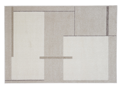 Tapis rectangulaire beige &agrave; motifs 150 x 220 cm IRENE